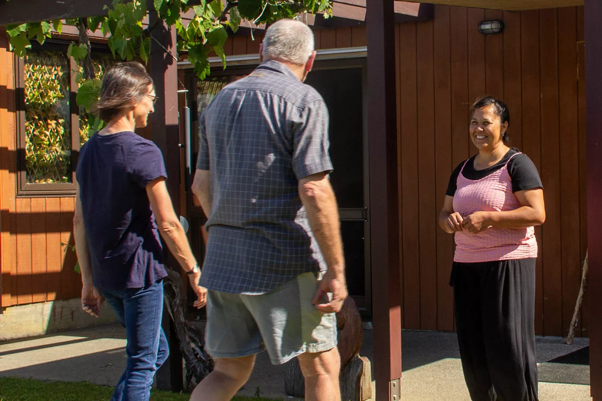 Jenny welcomes her clients